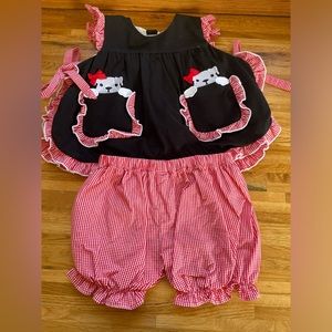 SouthernTaters 2T Georgia bulldogs girls outfit boutique UGA dawgs